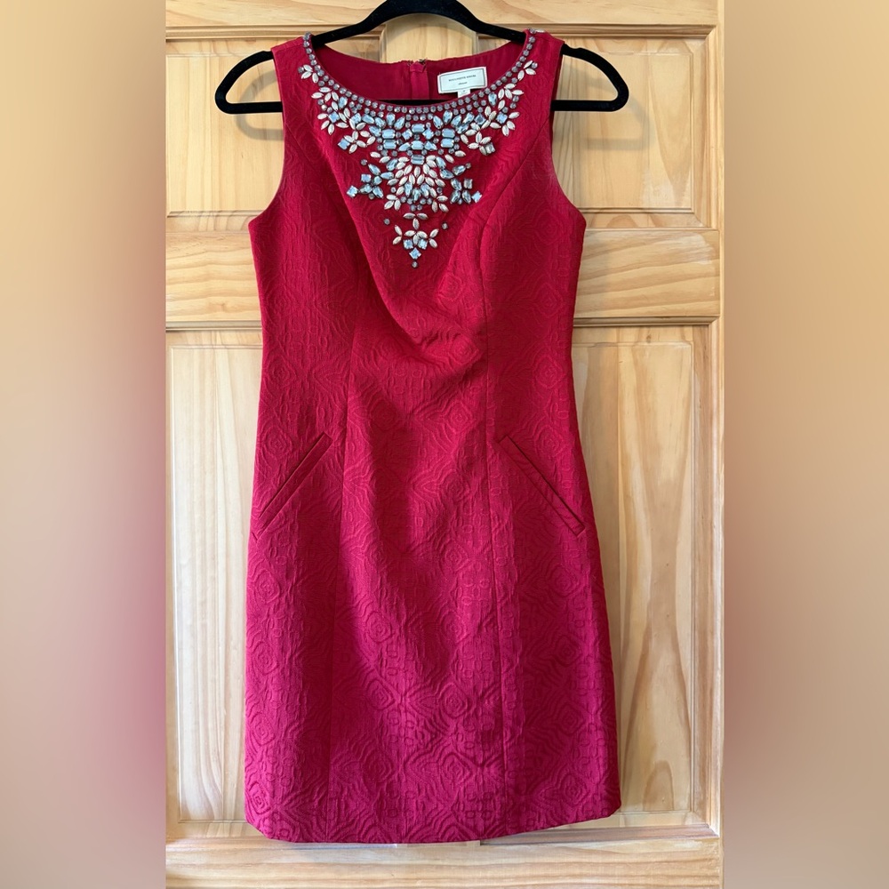 Moulinette Soeurs Red Textured Dress